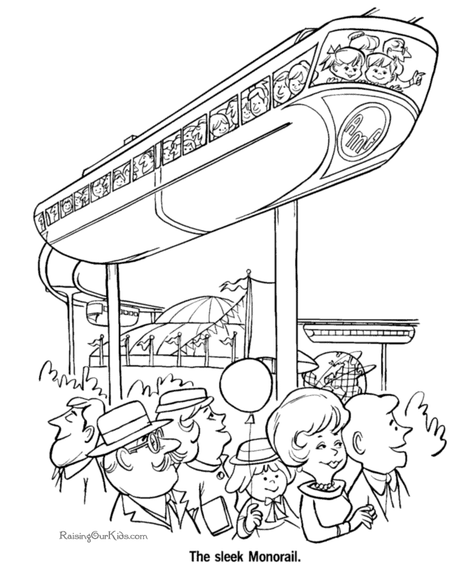 Train coloring pages 020