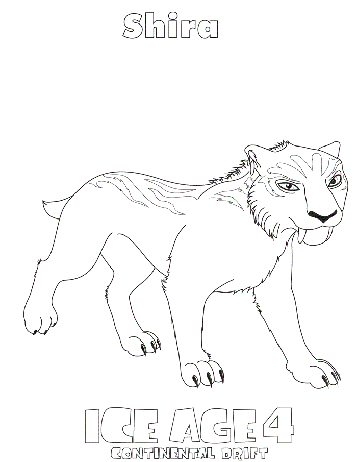 Ice Age Coloring Pages (2) - Coloring Kids