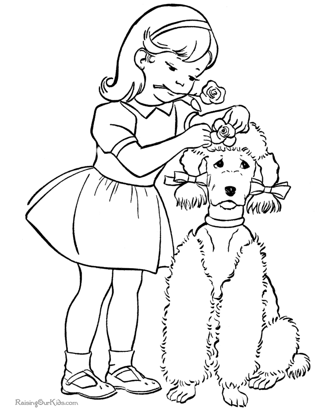 Dog coloring pictures to print