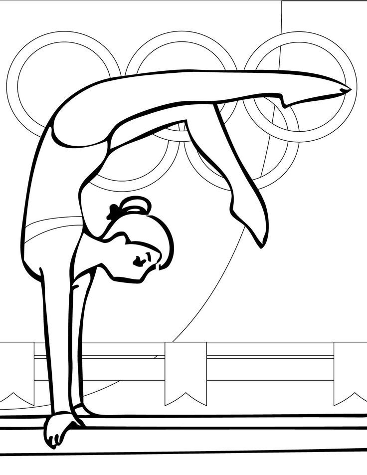 Gymnastics coloring pages | coloring pages