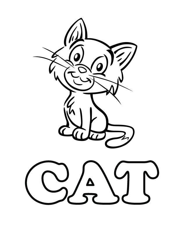 Cat - Free Printable Coloring Pages