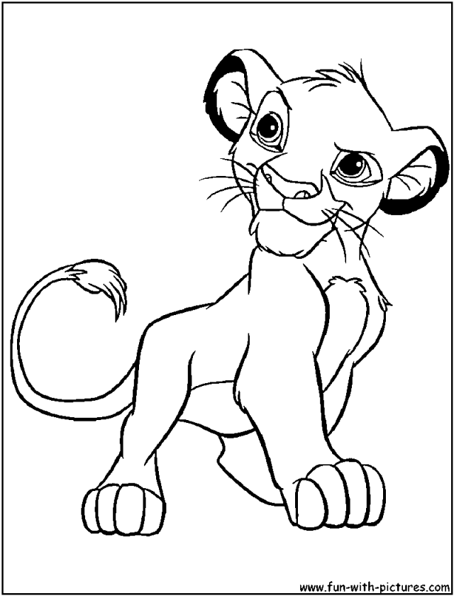 Simba And Nala Coloring Page Drawing And Coloring For Kids 139229