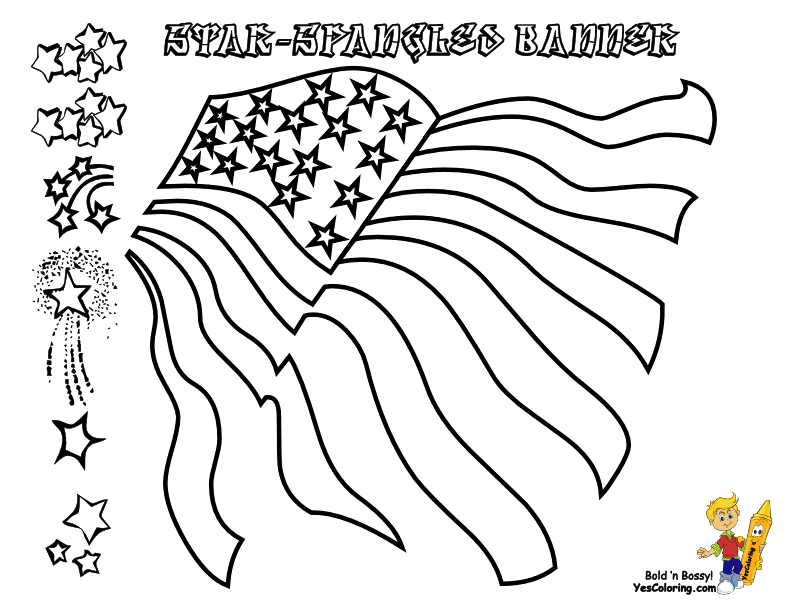 Patriotic July 4th Coloring Pages | July 4th | Free | Holiday