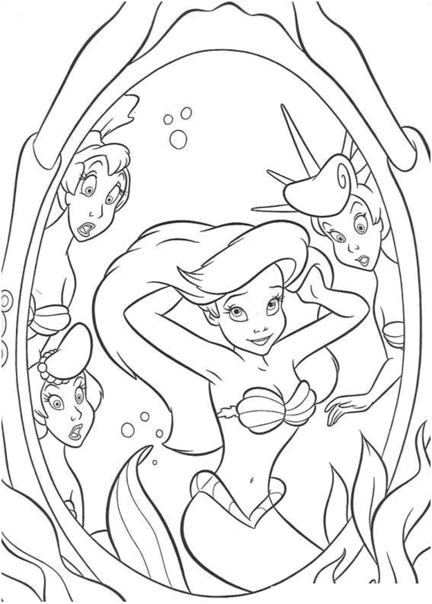 3 Mermaid Coloring Pages
