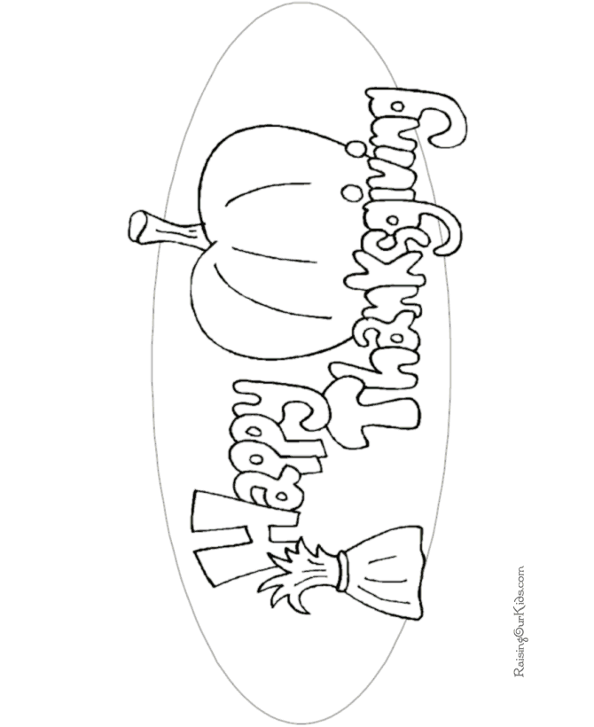 Happy Thanksgiving Coloring Book Pages to print 011