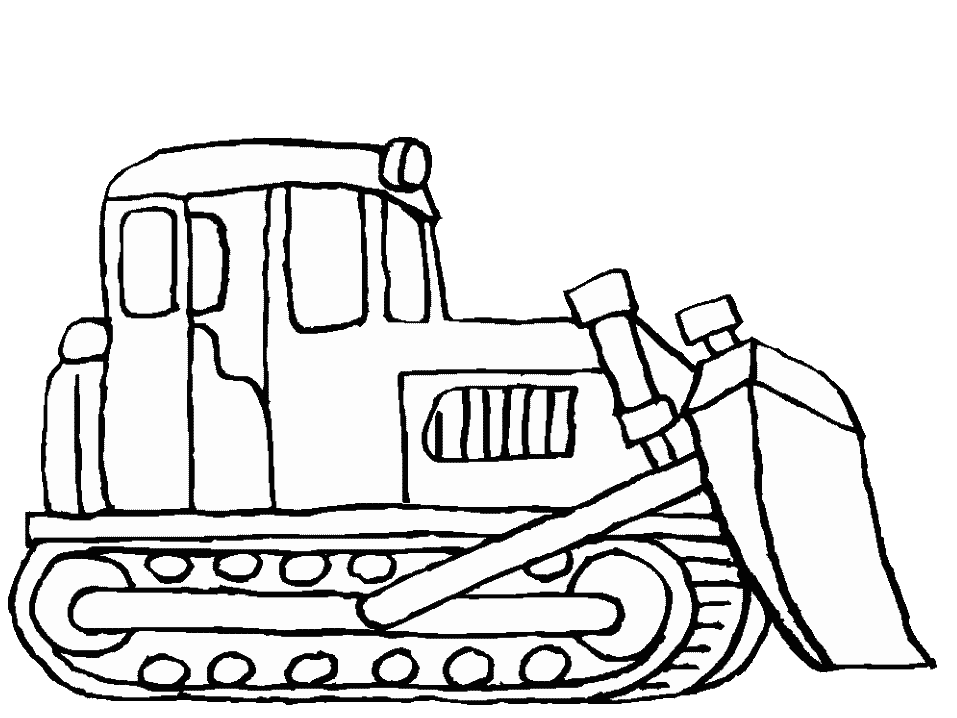 Print Bulldozer Coloring Page For Fun - Kids Colouring Pages