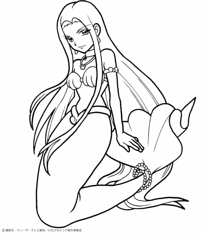 MERMAID MELODY coloring pages - Mermaids