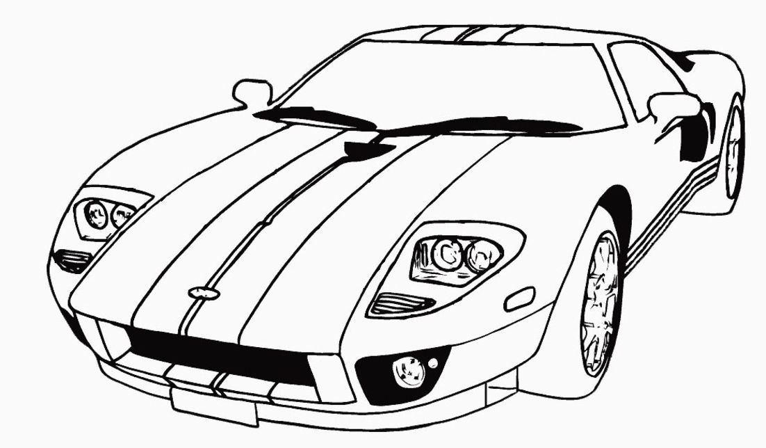 Sportive Ford Cars Coloring Pages | Car Coloring Pages | Color
