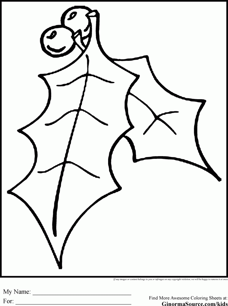 christmas coloring pages for kids mistletoe
