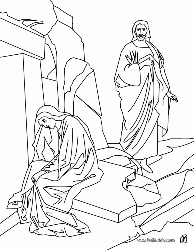 Printable Jesus Christ And Mary Magdalene Coloring Page Source Xgv