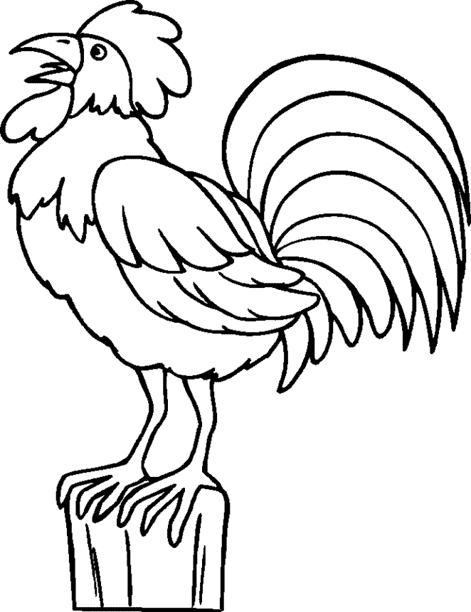 Rooster Coloring Book Pages 196 | Free Printable Coloring Pages