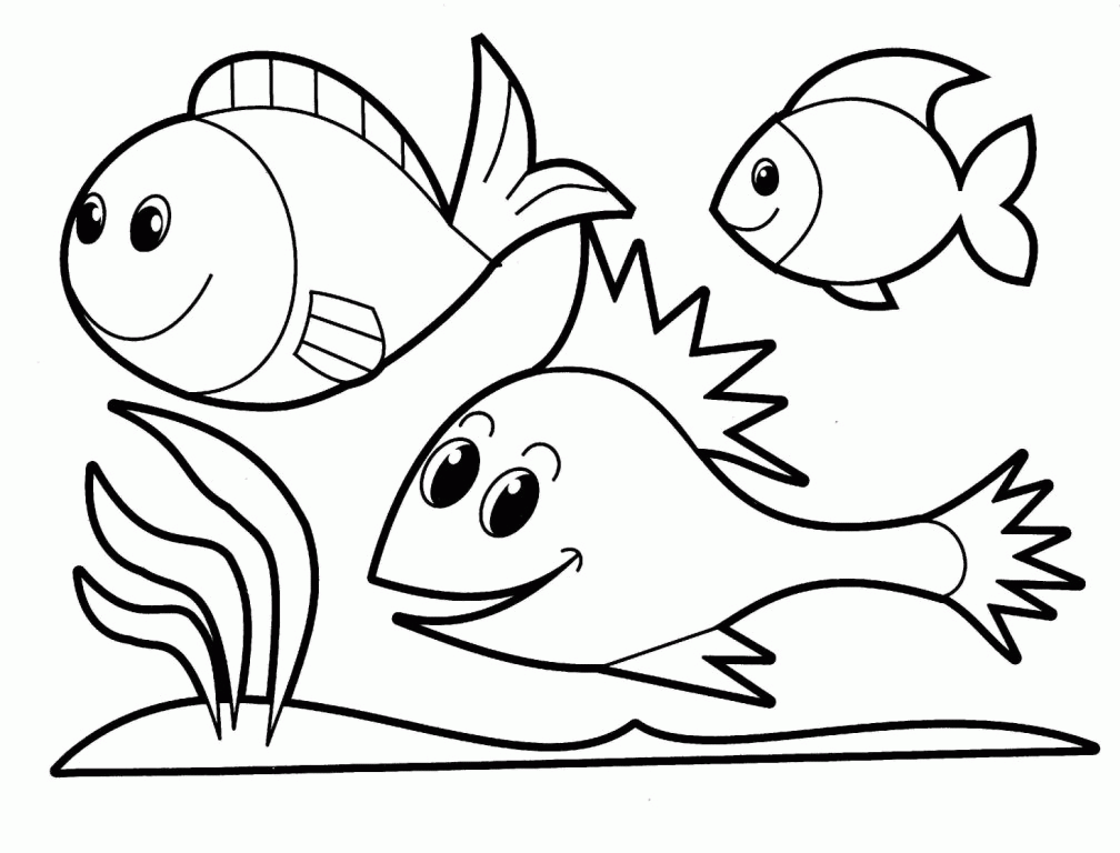 fish outline template | Coloring Picture HD For Kids | Fransus