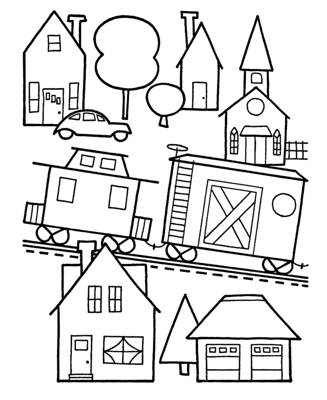 Coloring Train Pages 405 | Free Printable Coloring Pages
