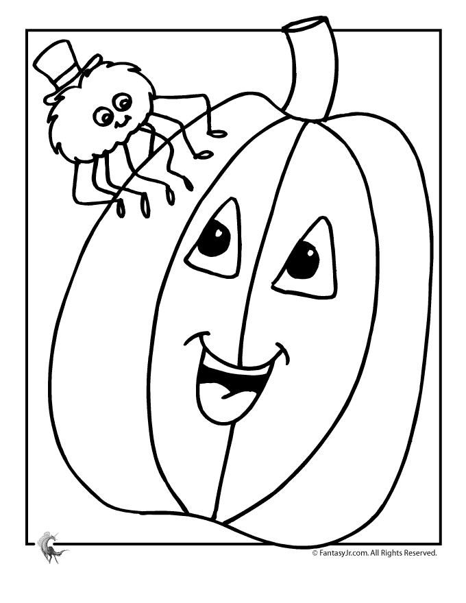 Cute Pumpkin Coloring Pages Images & Pictures - Becuo