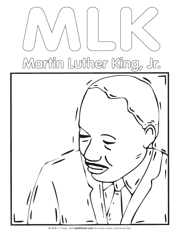 MLK Coloring Pages