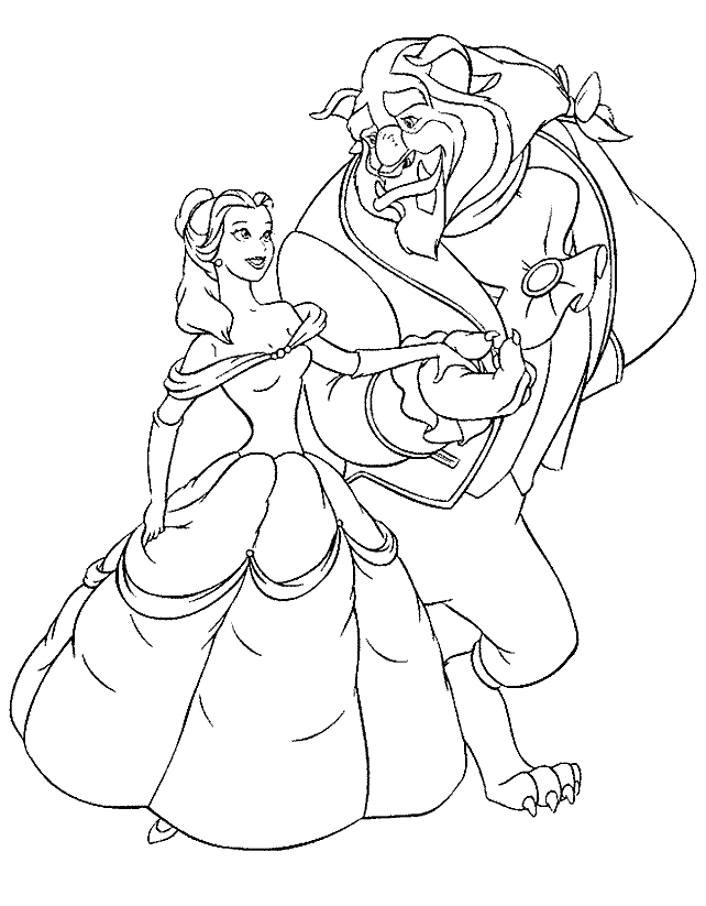 Belle Beauty And The Beast Coloring Pages 24 | Free Printable