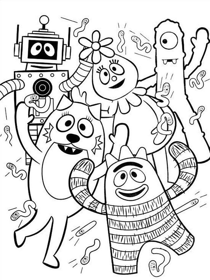 kid yo gabba gabba coloring - Android Apps and Tests - AndroidPIT
