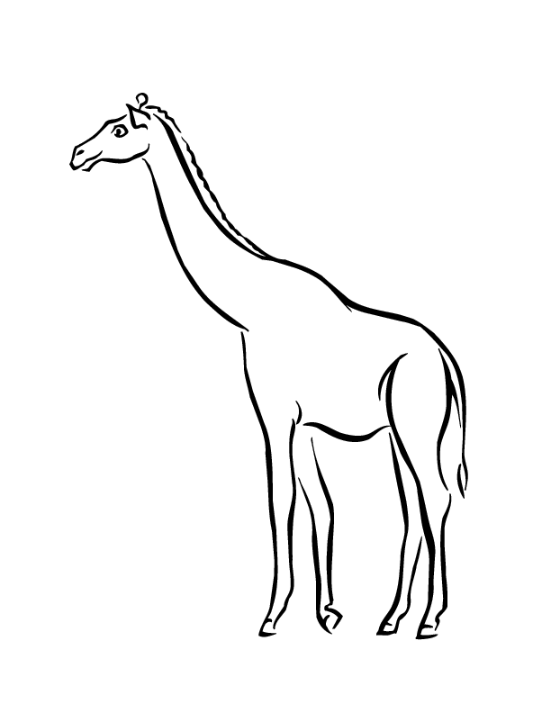 Giraffe Coloring Pages For Kids | Download Free Coloring Pages
