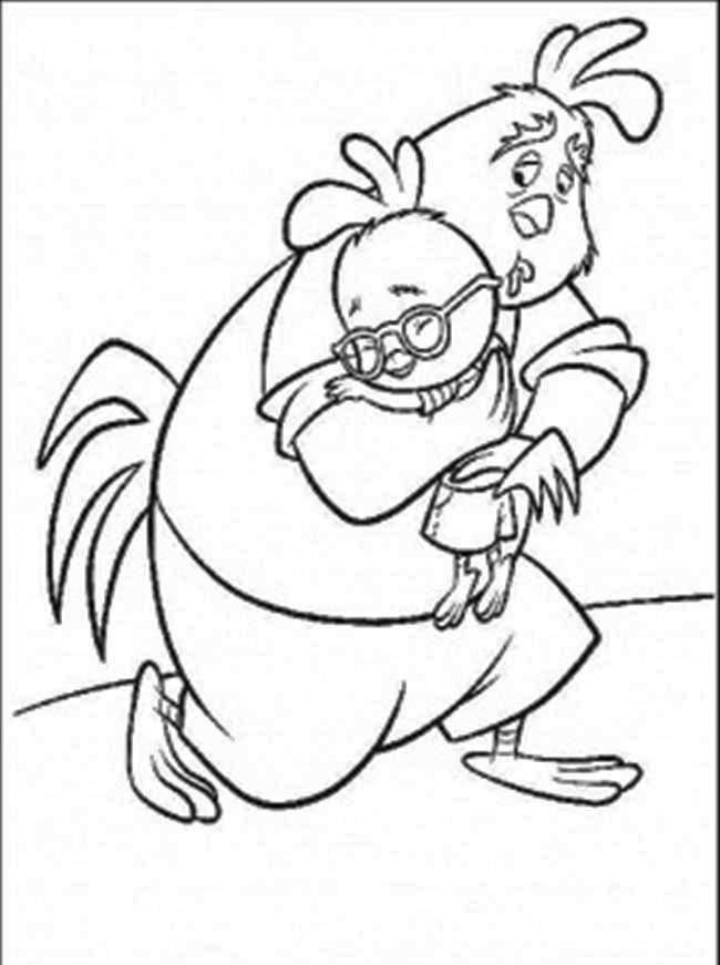 Print Father Dear Chicken Little Coloring Page: Father Dear