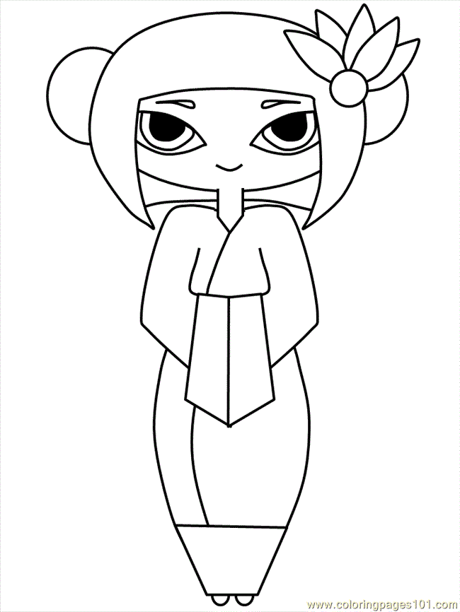 Geisha Coloring Pages 95 | Free Printable Coloring Pages