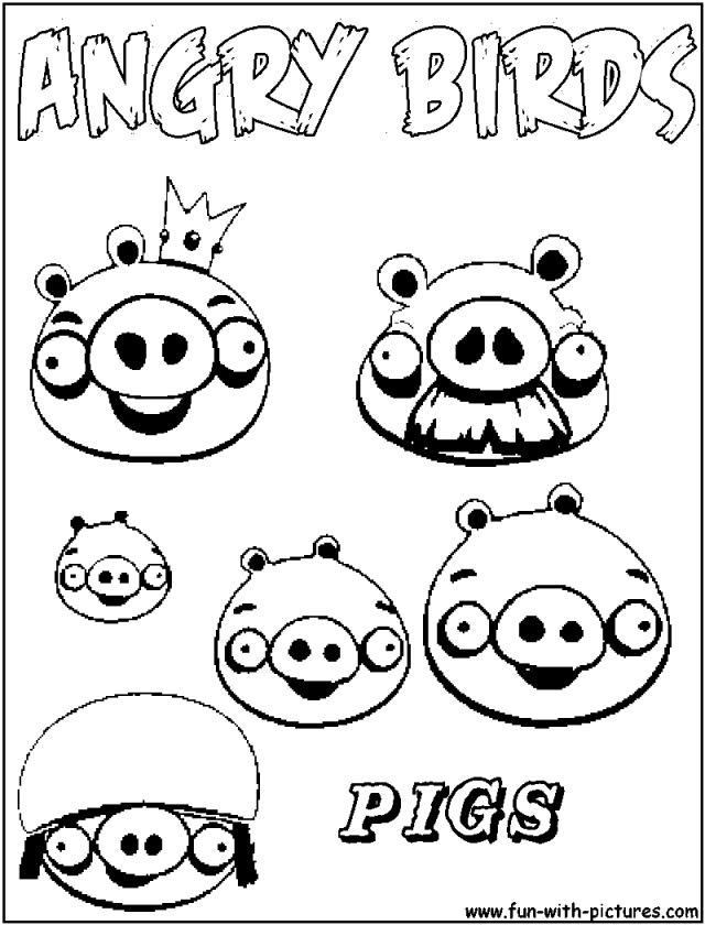 Angry birds coloring pages – Pigs | coloring pages