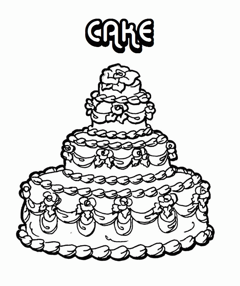 Cakes Coloring Pages 65 | Free Printable Coloring Pages