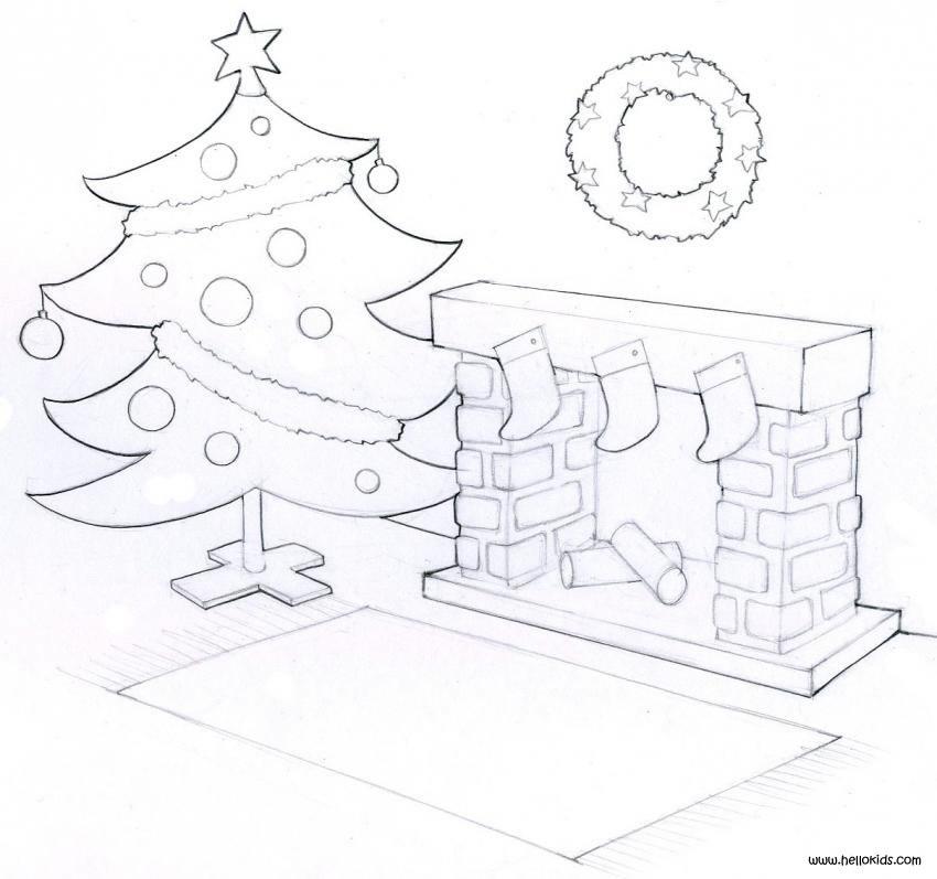 CHRISTMAS TREE coloring pages - Luxury Christmas tree