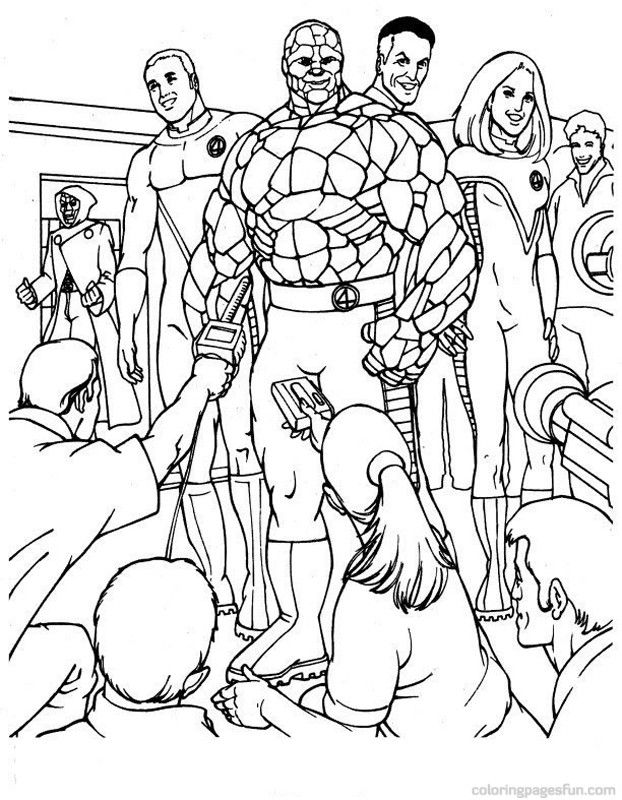 Fantastic Four Coloring Pages 15 | Free Printable Coloring Pages