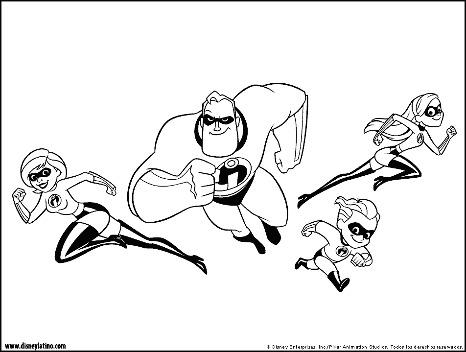 Incredibles Coloring Pages | Inspire Kids
