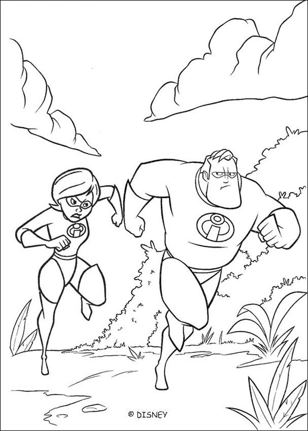 The Incredibles coloring book pages - The Incredibles 12