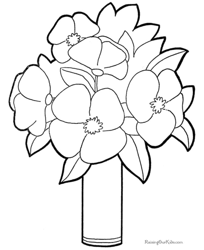 Coloring Picture Of A Flower | Free coloring pages