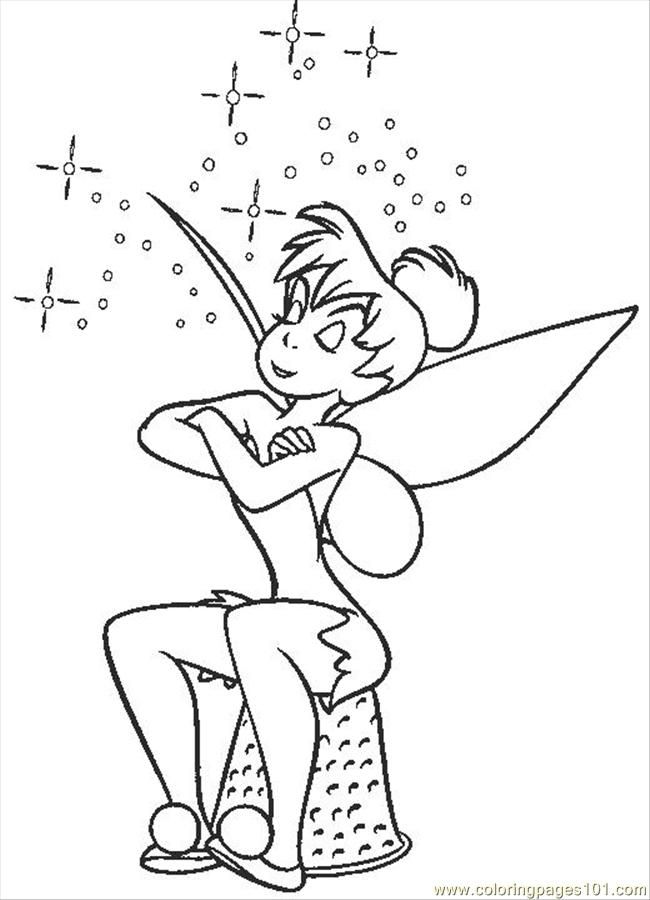 Coloring Pages Tinkerbell2 01 (Cartoons > Tinkerbell) - free