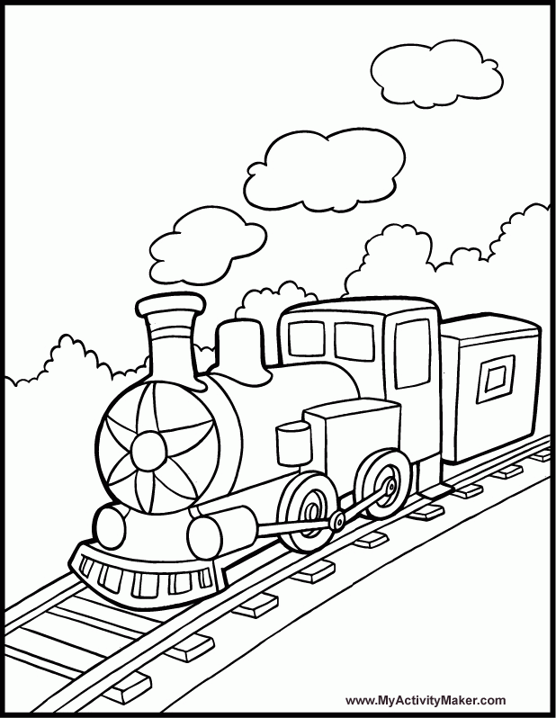 Train Transportation coloring pages for kids | coloring pages