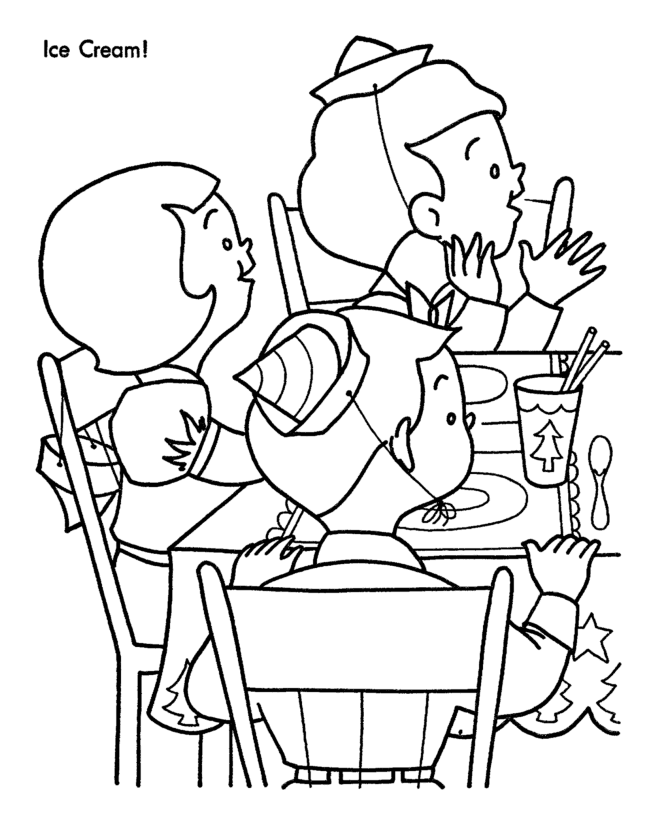 free birthday party coloring pages for kids | Great Coloring Pages