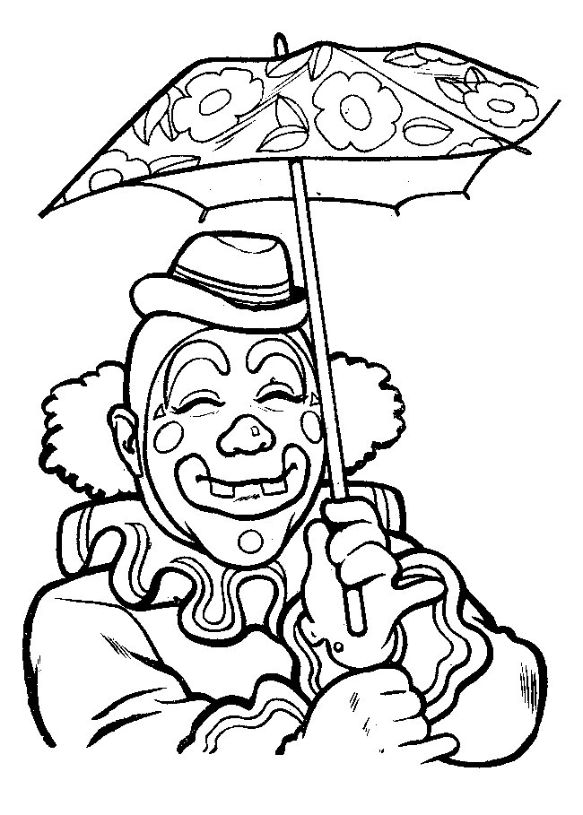 Coloring Page - Clown coloring pages 2