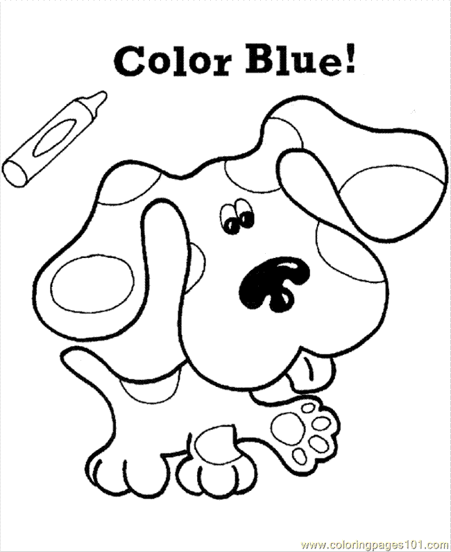 Coloring Pages Bluesclues Colorin (Cartoons > Clifford) - free