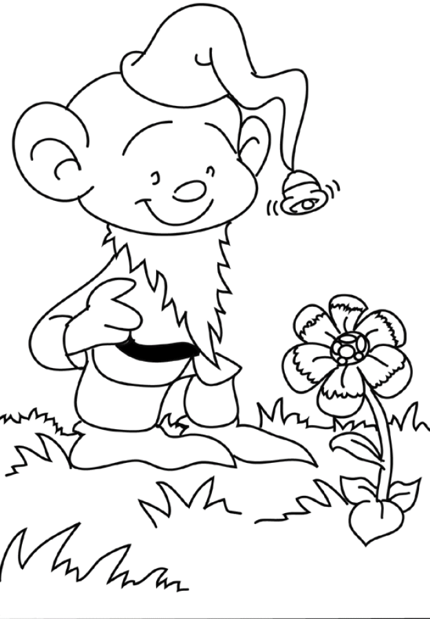 Coloring Page - Gnome coloring pages 5