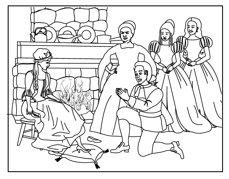 Cinderella Coloring Page - Free Coloring Pages For KidsFree