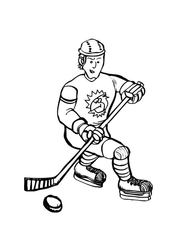 Coloring page ice hockey - img 10127.