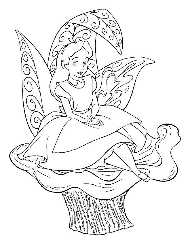 coloring page Alice in Wonderland | Coloring Pages