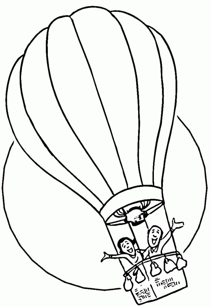 Beautiful Hot Air Balloon Coloring Pages Kids | Laptopezine.