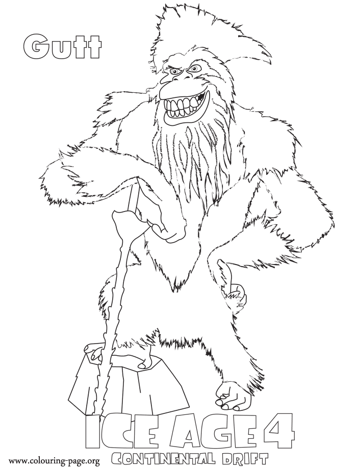 Ice Age - Captain Gutt coloring page