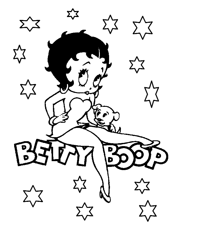 Betty Boop Betty Boop Coloring Pages at JustBoopIt.