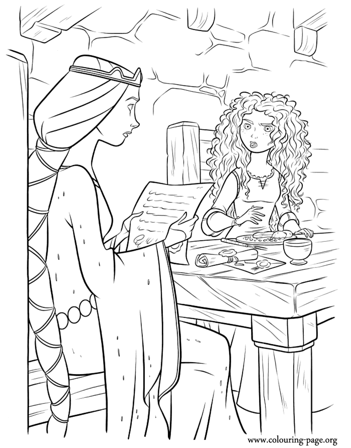 brave coloring pages