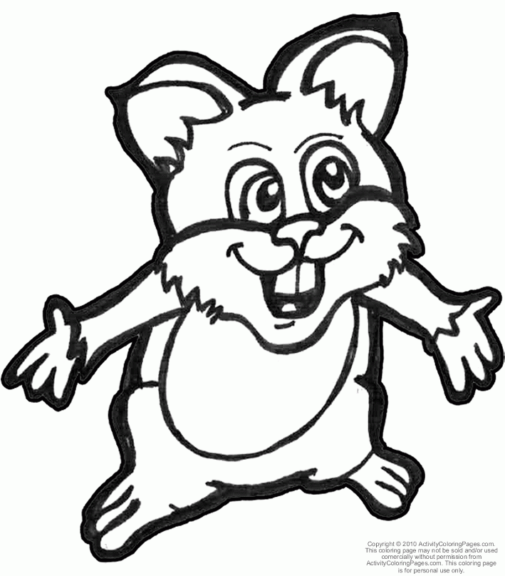 Coloring Pages Of Hamsters