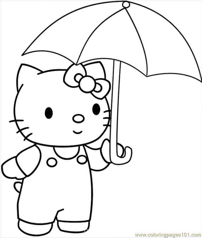 Coloring Pages For Girls Hello Kitty Tattoo
