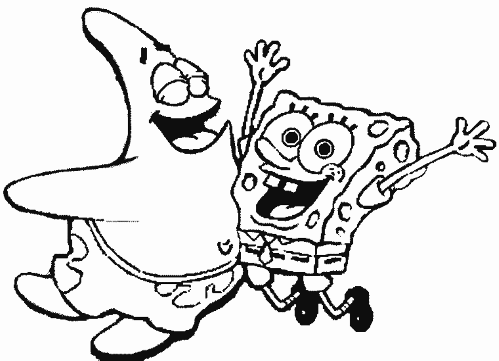 Coloring Pages of Spongebob Free Download Wallpapers HD, Wallpaper