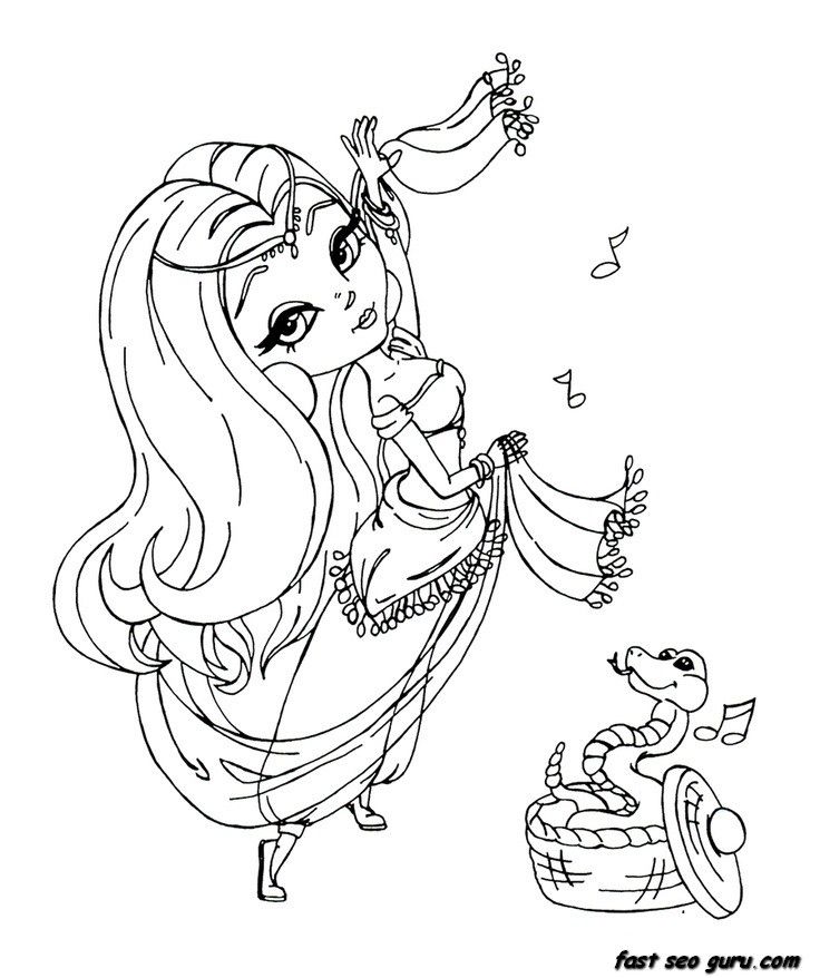 Beautiful Girl Coloring Pages - Free Printable Coloring Pages