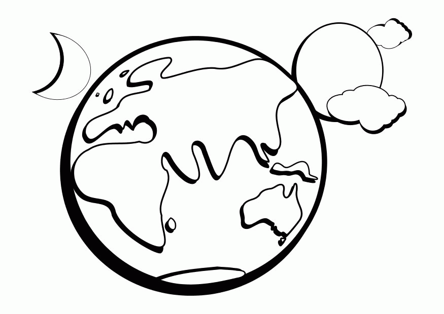 Earth-coloring-page-1 | Free Coloring Page Site