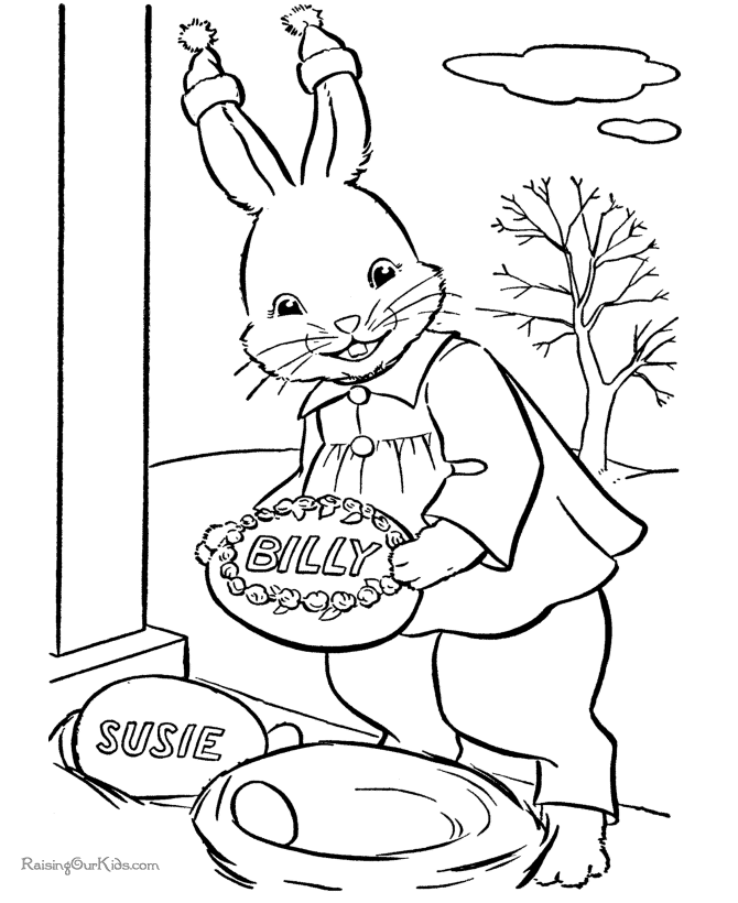 lisovzmesy: pictures of easter bunnies to color